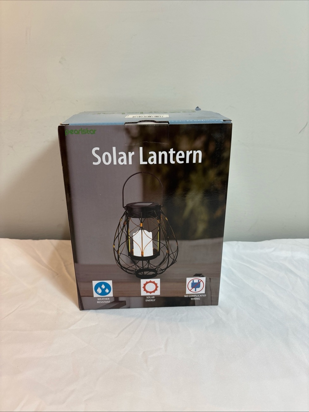 Black Solar Lantern — Decorative Outdoor/Indoor Accent